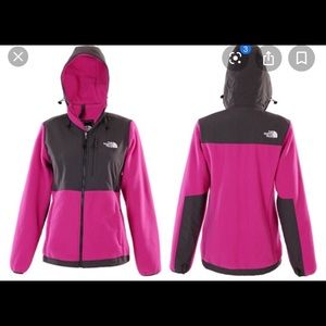 North Face Large Fleece Hooded Jacket Sweater